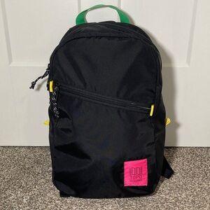 Topo Designs Light Pack Everyday Backpack - Black/Pink/Yellow
